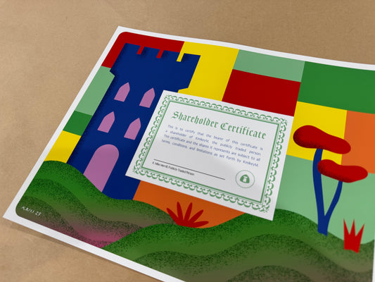 Shareholder Certificate - Artist Edition
